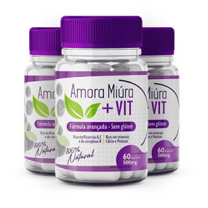 AMORA MIÚRA + VIT - 3 Potes 500mg