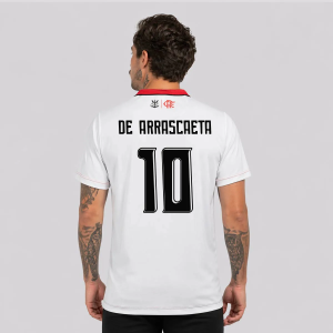 Camisa Flamengo Chocar Branca 10 De Arrascaeta