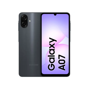 Smartphone Samsung A07 128GB Preto 4GB RAM Tela 6,7" Câm. Dupla + Selfie 8MP